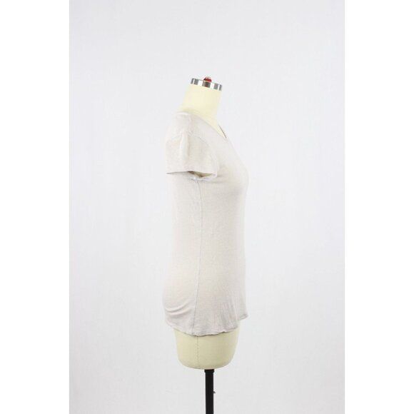 Aritzia GROUP BY BABATON Lifestyle Lilac Linen Blend Jersey T-Shirt Top, Size XS - Picture 2 of 15